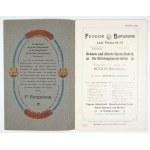BURGMANN Fedor. Grösste und älteste Spezialfabrik für Dichtungsmaterialien. [Katalog]. Oktober 1911. Lodz 1911. 8,...