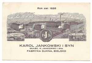 JANKOWSKI Karol and Son, Cloth Factory, Bielsko.