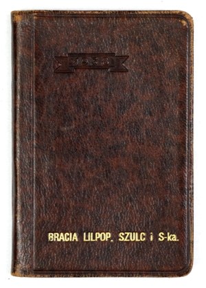LILPOP Brothers, Szulc and S-ka. [Calendar] for the year 1938. poznań. [n.w.]. 16, s. 128, 48, [38]. Orig. binding....