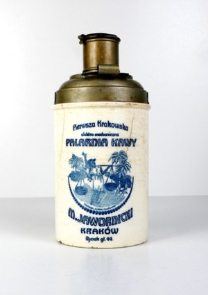 JAWORNICKI M., Cracow's first electro-mechanical coffee roaster - a container with a dispenser.