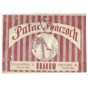 PAŁAC Pończoch. [Torebka papierowa].