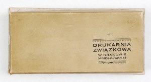 Union Printing House in Cracow. Cardboard box.