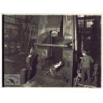 M. Steckel - kuźnia w Hucie Bismarcka w Chorzowie na 2 fotografiach z nie przed 1928.
