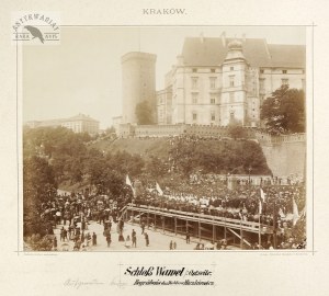 Photograph by S. Bizanski of the transfer of Adam Mickiewicz's remains to Wawel Castle, July 4, 1890....