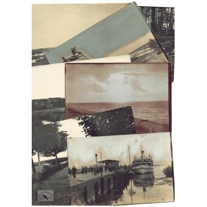 [KRYNICA Morska - fotografie widokowe]. [l. 30. XX w.]. Zestaw 13 fotografii form. ca 10x14,...