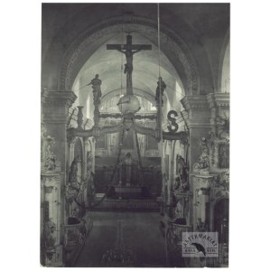 J. Bułhak - wnętrze Kościoła OO. Dominikanów w Lublinie. Zdjęcie z 1921, odbitka z 1937.