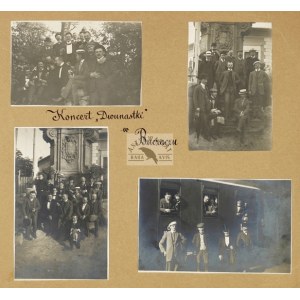 [KRESY - BUCZACZ - koncert Dwunastki w Buczaczu - fotografie zbiorowe, pozowane, sytuacyjne]. [1. poł. XX w.]...