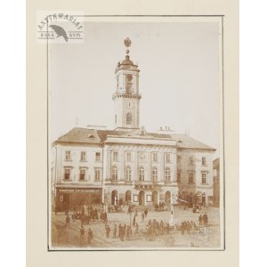 Czerniowce - widok na ratusz - fotografia E. Richtera z końca XIX w.