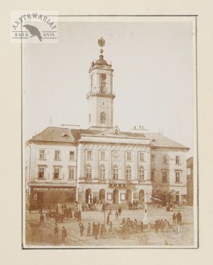 Chernivtsi - view of the city hall - photograph by E. Richter from the end of the 19th century.