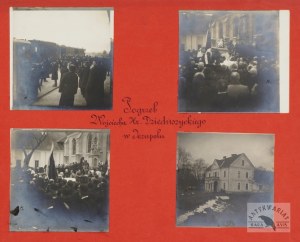 [KRESY - JEZUPOL - funeral of Count Wojciech Dzieduszycki - scenic, situational photographs]. [III 1909]...