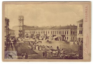 J. Dutkiewicz - The market in Kolomyia in a photograph from the lat. 1870s.