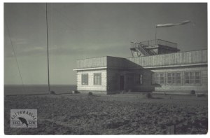 J. Bulhak - shelter at Lake Naroch - photo from 1930, print from 1934.
