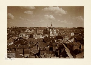 J. Bulhak - a fragment of a panorama of the city of Vilnius in a photograph from the years. 1930s.