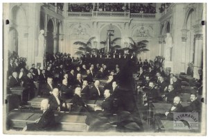 Warsaw - General Beserel's speech during the meeting of the City Council after the proclamation of the act on November 5, 1916 - photo pr...