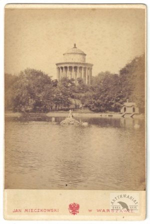 J. Mieczkowski - Water feature in the Saxon Garden - photograph from the 1870s.