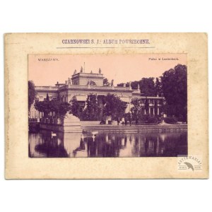 [WARSZAWA - pałac w Łazienkach - fotografia widokowa]. [1900?]. Fotografia form. 9x13,9 cm na oryg. podkładzie form....