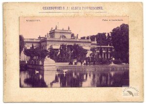 [WARSAW - the palace in Łazienki - view photograph]. [1900?]. Photograph form. 9x13.9 cm on original backing form....