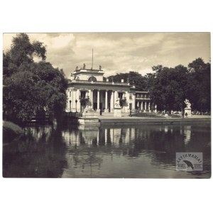 H. Poddębski - pałac w Łazienkach na fotografii z l. 30. XX w.