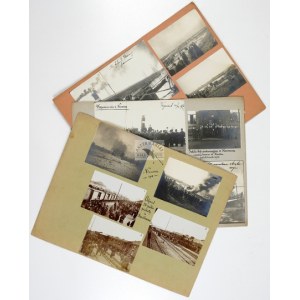 [przed I WOJNĄ - 24. pułk piechoty - odjazd ze Stanisławowa i wspomnienia z Niemiec - fotografie sytuacyjne]. [1910]...