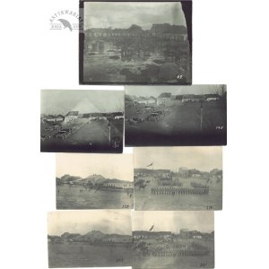 [I WOJNA św. - szlak bojowy - fotografie sytuacyjne]. [1915]. Zestaw 68 fotografii form. ca 6,5x9 cm, 6,5x10,5 cm,...