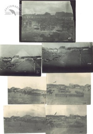 [WWI battle route - situational photographs]. [1915]. Set of 68 photographs form. ca 6.5x9 cm, 6.5x10.5 cm,...