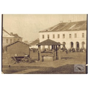 Łowicz - rynek - fotografia prasowa z I wojny św.