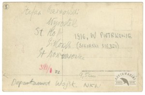 [WOJSKO - Polish Legions - Military Department of the Supreme National Committee in Piotrkow in 1916 - situational photograph....