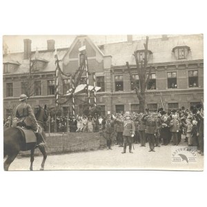 [WOJSKO Polskie - przejęcie Bydgoszczy przez polskie władze - fotografia sytuacyjna]. [I 1920]. Fotografia form....