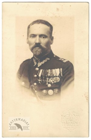 [Polish Army - Józef Kordian Zamorski - portrait photograph]. [1st half of the 20th century]. Postcard photograph form. 13,...