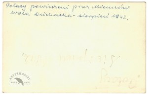 [WWII - execution of Poles - residents of Wola Duchacka in Cracow - situational photographs]. [1 VII 1942]...