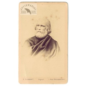 E. Flamant - Giuseppe Garibaldi - orędownik powst. styczniowego na fotografii portretowej z 1871.