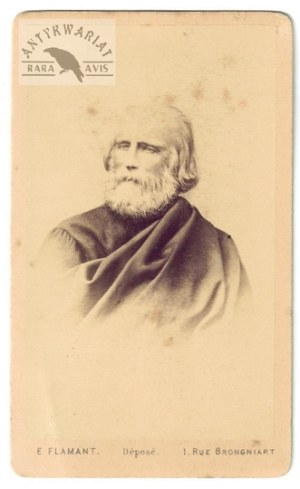E. Flamant - Giuseppe Garibaldi - advocate of the January Uprising in a portrait photograph from 1871.