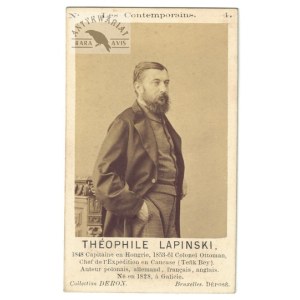 gen. T. Łapiński - powstaniec styczniowy, organizator wyprawy morskiej w 1863 na fotografii portretowej z lat....