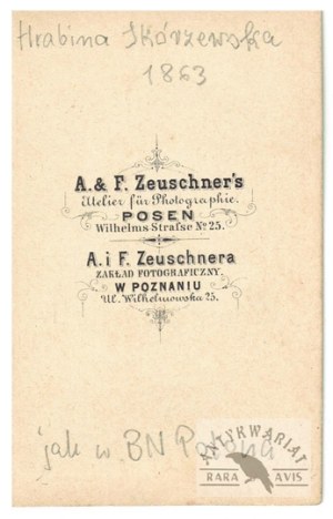 A. and F. Zeuschner - January Uprising - Countess Skórzewska? in costume from the period 