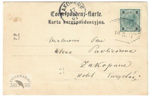 [PORTRAIT PHOTOGRAPHY - man in Polish costume - shot in postcard format]. [not after 1905]....