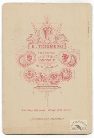 [PORTRAIT PHOTOGRAPH - male - shot in cabinet format]. [not before 1877]. Photograph form. 14,...