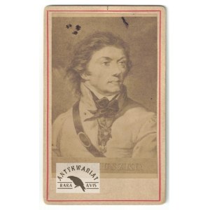 [KOŚCIUSZKO Tadeusz - fotografia portretowa - ujęcie w formacie cdv]. [l. 90. XIX w.]. Fotografia form. 8,...