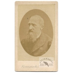 [KRASZEWSKI Józef Ignacy - fotografia portretowa - ujęcie w formacie cdv]. [2. poł. XIX w.]. Fotografia form. 8,...
