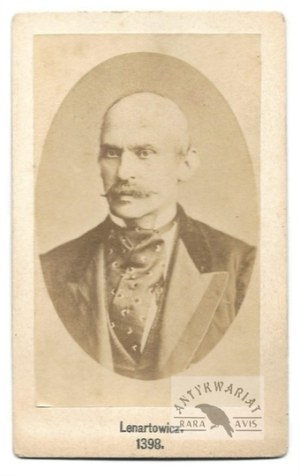 [LENARTOWICZ Teofil - portrait photograph - cdv shot]. [l. 60s/70s 19th century]. Photograph in oval form....