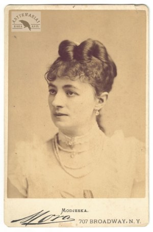 José Maria Mora in New York - Helena Modrzejewska in a portrait photograph from the 1980s....