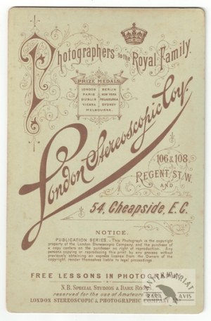 London Stereoscopic & Photographic Comp. - Ignacy Jan Paderewski portrait photograph. [ca. 1892].