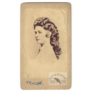 [SISI - cesarzowa Austrii i królowa Węgier Elżbieta Bawarska - fotografia portretowa - ujęcie w formacie cdv]. [2....