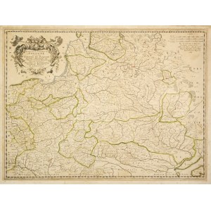 [POLSKA]. Estats de la Couronne de Pologne. Mapa N. Sansona z l. 1665-1670.
