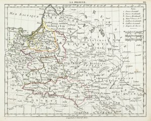 [POLAND]. La Pologne. Map by E. Hérisson, 1806.