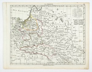 [POLAND]. La Pologne. Map by E. Hérisson, 1806.