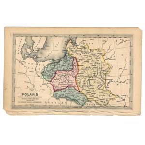 [POLSKA]. Poland Previous to its Partition in 1795. Mapa E. Bulla z l. 1830-1832.