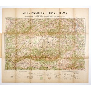 [MAŁOPOLSKA]. Mapa Podhala, Spisza i Orawy. 1920.