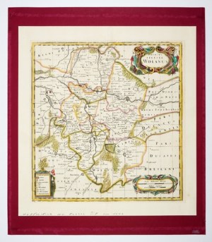 [SILESIA]. Ducatus Silesiae Wolanus. Map of the Principality of Wallachia by M. Pitta of 1681.