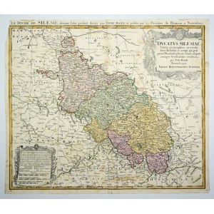 [ŚLĄSK]. Dvcatvs Silesiae Tabula geographica. Mapa T. Mayera z 1750.