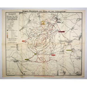 [ŚLĄSK]. Briegers Wanderkarte vom Siling. 1938.